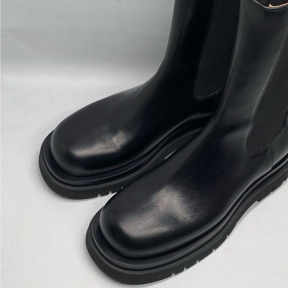 Bottega Veneta Lug Sole Leather Chelsea Boots size 38.5 - Picture 6 of 16